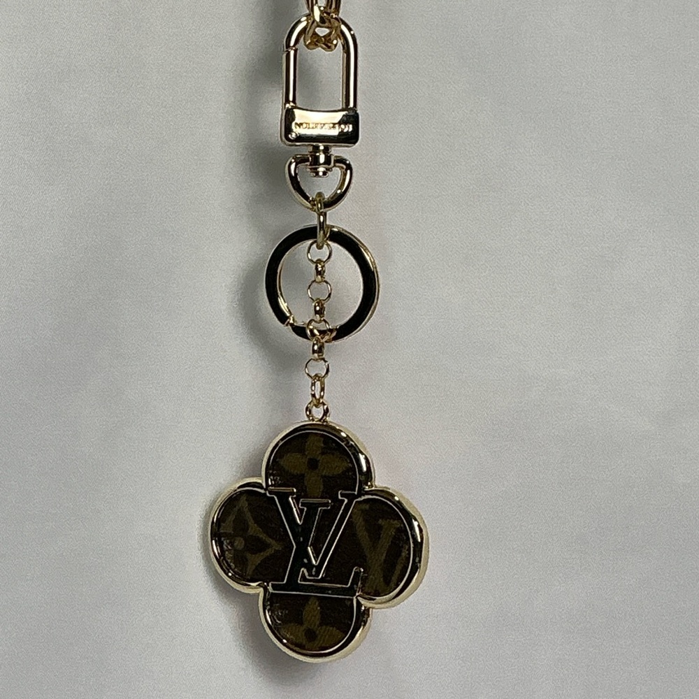 Louis Vuitton Into the Flower Bag Charm Key Holder Brown Monogram - Picture 3 of 8